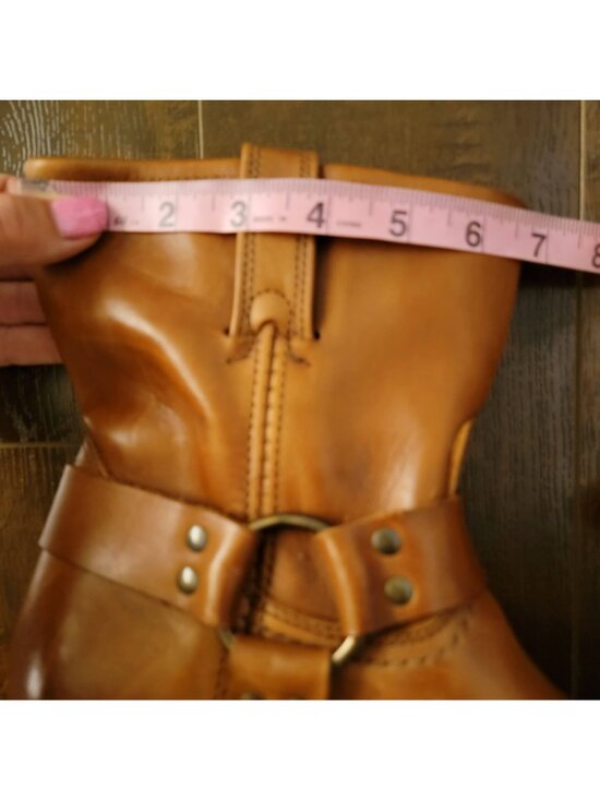 NEW Frye Harness 8R Boots Rustic Western Biker Heritage Brown Leather Mens 10 main image 7